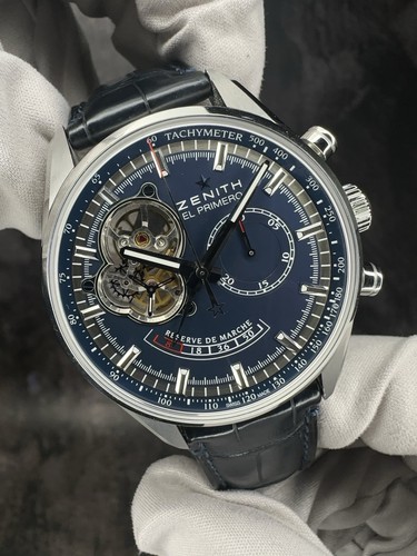 Zenith elite blue men watch - zenith,